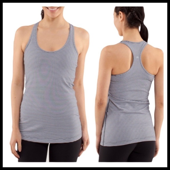 LULULEMON Cool Racerback Tank in Gingham Inkwell - Picture 1 of 9
